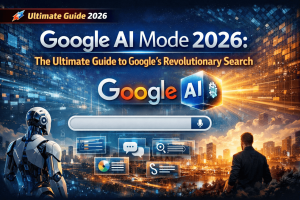 Google AI Mode 2026 complete guide - Google's revolutionary AI-powered search feature showing conversational search and AI results