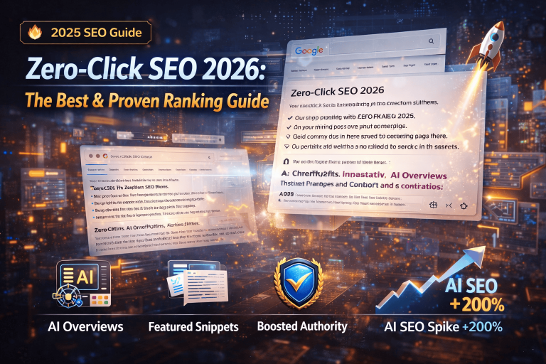 Zero-Click SEO 2026 guide for ranking in AI Overviews